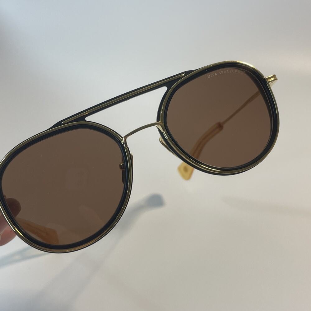 Authentic DITA Spacecraft 19017-A Black Gold Aviator Luxury Sunglasses Japan